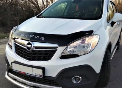 Дефлектор капота (мухобойка) Opel Mokka с 2012 г.в. (Опель Мокка) Вип Тюнинг