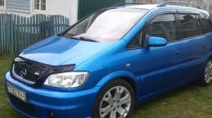 Дефлектор капота (мухобойка) Opel Zafira A с 1999-2006 г.в. (Опель Зафира) Вип Тюнинг